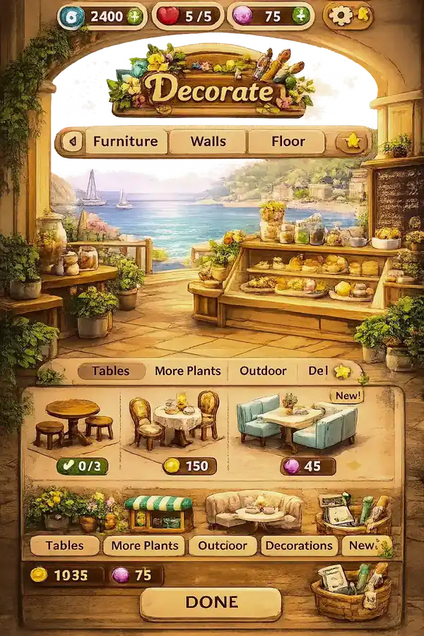 Soft Bay Café gameplay screenshot
